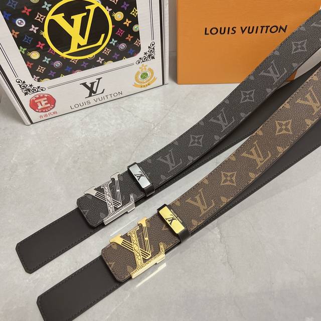 品名 Lv..路易..威登原单 材质 原单牛皮腰带 百分百头层牛皮腰带保证真皮 24K纯钢扣 专柜原单品质 做工精细 时尚大牌 送人自用首选包装 请认准如图专柜