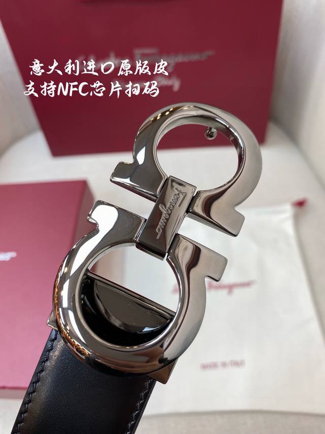 Ferragamo菲拉格慕 Nfc芯片扫码款 正品尺寸 Cm意大利原厂皮