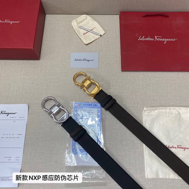 品牌 菲拉格慕ferragamo 芯片款 等级 原版品质 头层牛皮 专柜售经典爆款开模 油边精致 电脑车线 手感柔软 实物拍摄无修饰 上身效果超好 长度可裁剪