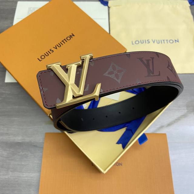 品牌 Lv 路易 威登 原单 皮带腰带 双面使用专柜质量 百分百头层牛皮 24K纯钢扣 送人自用首选 保证真皮 包装 请认准图片专柜包装