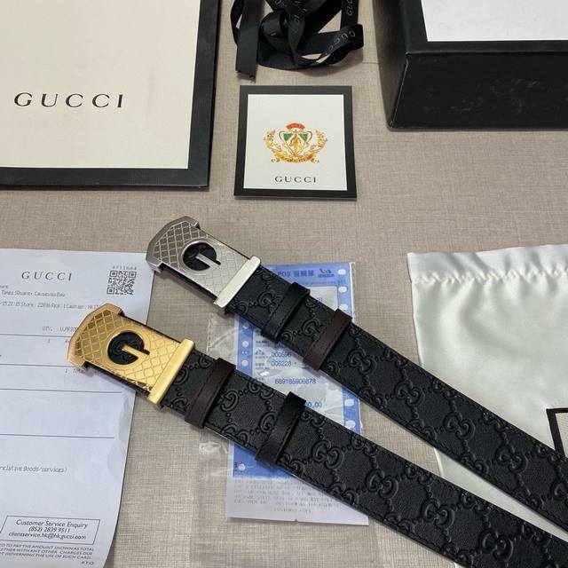 品牌 古驰gucci 钢扣 等级 原单私货.进口头层牛皮咖底 专柜售 堪比正品 油边精致 电脑车线 手感柔软.实物拍摄无修饰 上身效果超好 长度可裁剪.配专柜全