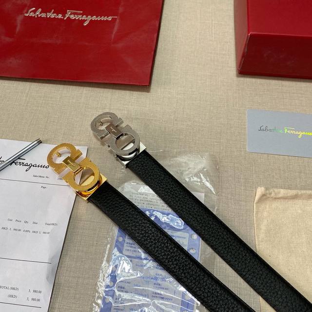 品牌 菲拉格幕ferragamo 钢扣 等级 原单私货.进口头层牛皮咖底 专柜售 堪比正品 油边精致 电脑车线 手感柔软.实物拍摄无修饰 上身效果超好 长度可裁