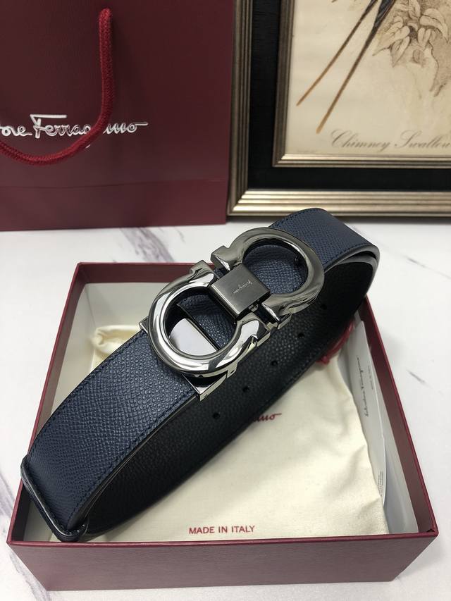 代购级 Ferragamo 菲拉格慕皮带 支持nfc扫码顶级原单 专柜品质 正品尺寸 Cm意大利原厂皮 贸易订单出口意大利 码数长度可自剪 送礼佳品 正品包装