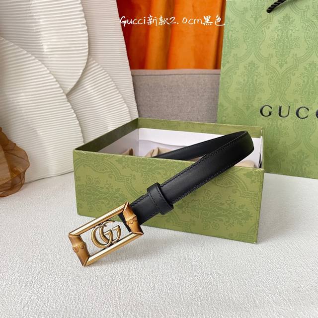 特 Gucci 2.0Mm 女款 顶级原单 专柜原厂皮 专柜同款 高端品质 时尚百搭