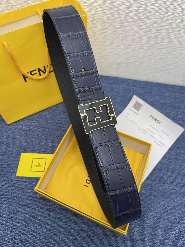 特 Fendi.芬迪 全套包装 宽度38Mm 精品钢扣 搭配专柜同款进口定制皮料 可双面使用