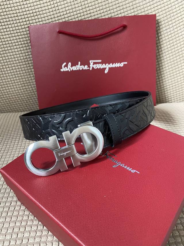 特 ：配全套包装盒 菲拉格慕 Ferragamo 双面牛皮 正品标准皮料 商务休闲款 回馈新老客户