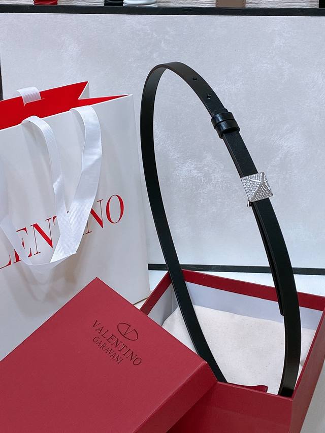 Valentino Garavani Vlogo Signature 可双面 Vlogo Signature可双面佩戴小牛皮腰带 - 施华洛世奇仿水晶装饰vlo