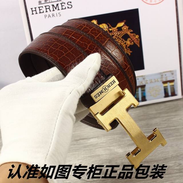 品牌：爱马仕.HERMES自动扣 型号：原单！认准如图专柜正品包装 等级：意大利进口头层牛皮，自动扣，HERMES.爱马仕，世界著名奢侈品品牌，国外专柜有同款时