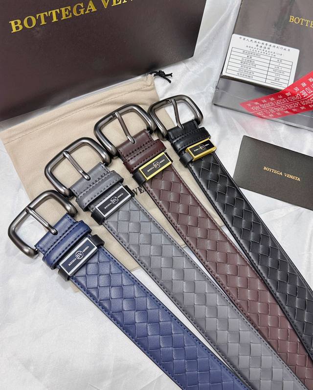 皮带：Bottega Veneta.葆蝶家顶级. 腰带：BV原单复刻品质百分百头层牛皮，保证真皮。撞色编织.真空电镀.永不掉色.24K纯钢扣纯手工编织艺术烤漆渲