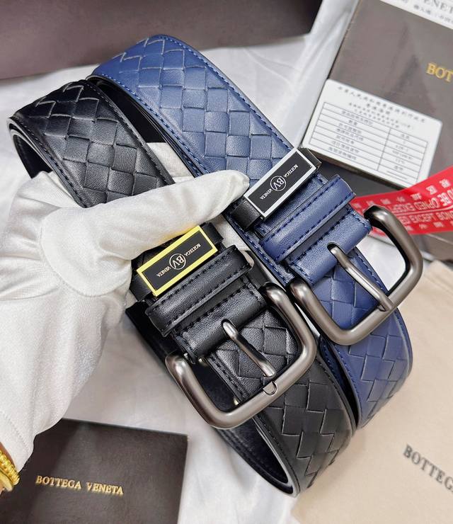 皮带：Bottega Veneta.葆蝶家顶级. 腰带：BV原单复刻品质百分百头层牛皮，保证真皮。撞色编织.真空电镀.永不掉色.24K纯钢扣纯手工编织艺术烤漆渲