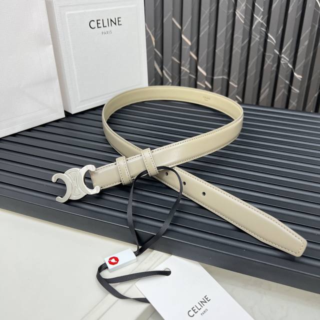 官网款 赛琳celine Ss20新款凯旋门logo 韩版时尚腰带皮带 男士女士通用 宽度2.5Cm