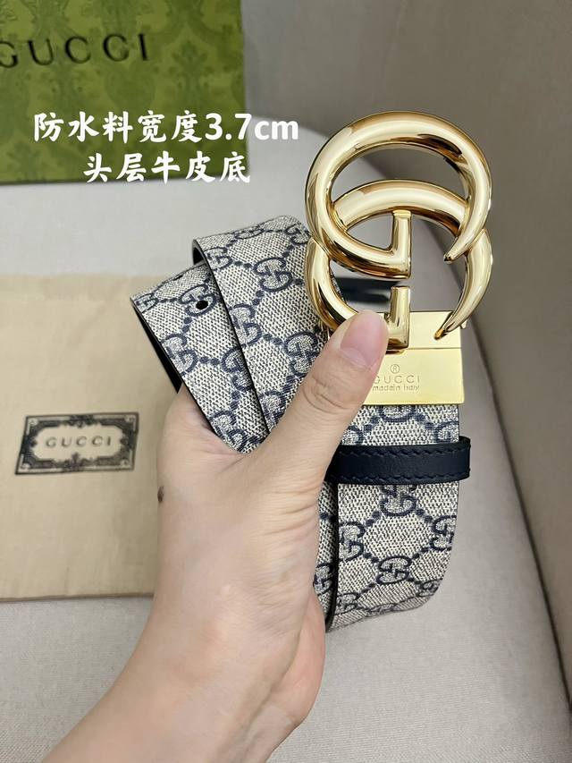 古驰进口原单头层牛皮 内衬进口头层牛皮. 搭配精品扣,原产皮料定制，专柜宽度3.7Cm