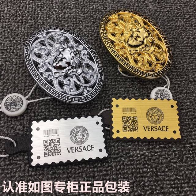 品牌：Versace.范思哲 型号：原单！请认准如图专柜包装 等级：意大利进口百分百头层牛皮，范思哲.Versace，世界著名奢侈品品牌，美人头经典之作，进口头