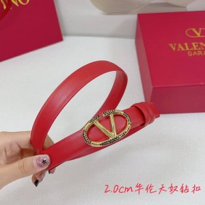 2.0Cm华伦天奴平纹腰带，双面头层牛皮，长度：.75.80.85.90.95.100.欧，钻五金扣原版开模定制庆祝]