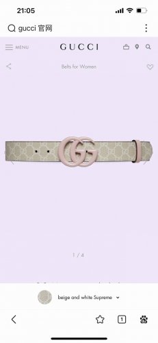 古奇 宽4.0Cm 新款 典藏细节与现代元素为gucci新推系列增添吸睛亮点。巧妙融入经典字母交织造型配件，以此致敬品牌创始人guccio Gucci先生。这款