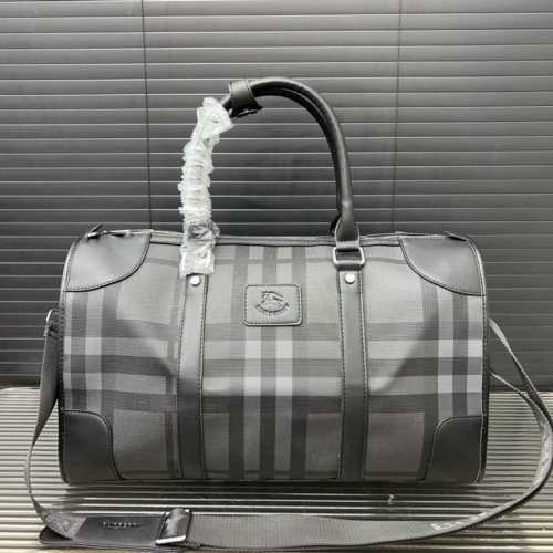 Burberry 巴宝莉 男士包 印花旅行袋 机场包 手提袋 经典百搭 实物拍摄 原厂原版面料 高端品质 配送防尘袋 45 X 25 Cm。