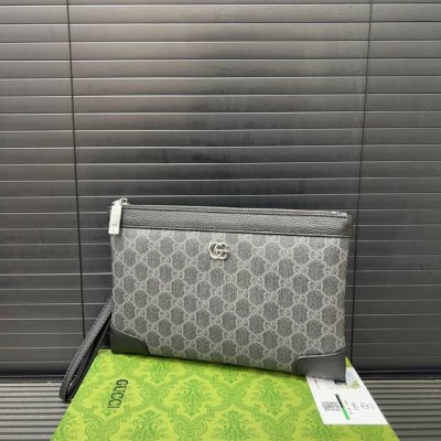 Gucci 古奇 Gg手拿包 夹包 男包 顶级做工 高端品质 配送礼盒 规格 26 X 16 Cm