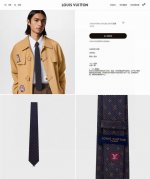 Lv男士领带系列 L老花字母提花领带 ，稀有展现精湛手工与时尚优雅的理想选择，这款领带将标志性的路易威登Damier图案以同色调手法演绎的更显雅致风范。让男士可