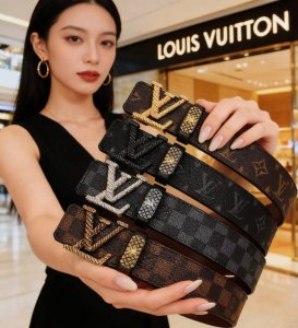 皮带：Lv.路易威登顶级复刻- DDD 腰带：原单品质百分百进口原厂头层牛皮，保证真皮。浮雕字母雕花镂空Logo工艺.真空电镀.永不掉色.24K纯钢扣尾巴内穿.