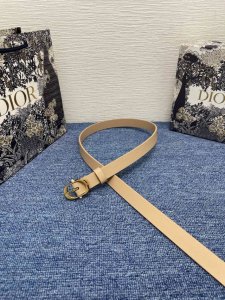 dior Chic 腰带特P180 20 毫米米色光滑牛皮革 编号: B0667Ubgo_M900。 这款 Dior Chic 腰带是二零二五春夏成衣系列新品，