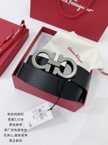支持nfc芯片扫描 批p 配全套包装 品牌：菲拉格慕海外原单 扣头材质：精品实心铜扣 带身材质正面：35Mm宽度采用双面进口原版