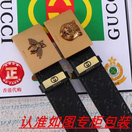 品名：古奇.Gu...Cci原单 材料：百分百头层牛皮，保证真皮。24K纯钢扣双面可用专柜同等质量， 送人自用首选 包装： 请认准如图专柜包装， - 点击图像关闭