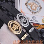 品名：范思哲原单 材料：百分百头层牛皮腰带，保证真皮皮带，专柜原单品质、做工精细，送人自用首选 包装： 请认准如图专柜包装，赠送打孔器，银联发票，宽度3.8Cm