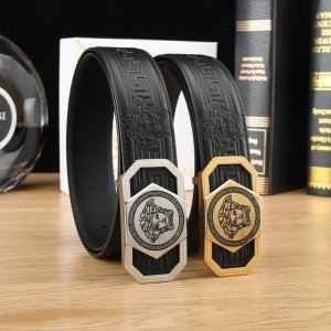 teqp190 范思哲冲孔秘原单高档品质专柜官网同步宽度3.8精美钢扣头意大利双面进口头层小牛皮原版花纹手感极佳 上身郊果棒男士最爱商务休闲两用长度100一12