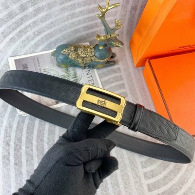 爱马仕 特种皮腰带自动带系列 ，原厂五金精品不锈钢扣，手感柔软舒适 宽3.5Cm。
