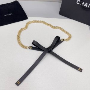 香奈儿腰链腰带，双面头层羊皮皮料，长度：均码. 铜五金链原版开模定制庆祝]
