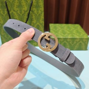 3.0Cm 古驰 腰带，双面头层牛皮，长度：75.80.85.90.95.100.105欧，铜五金扣原版开模定制