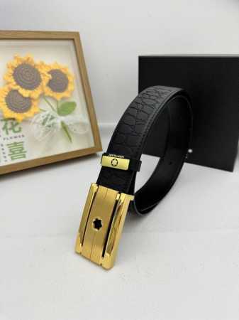 品名：万宝龙 Montblanc 材质：原单牛皮腰带 百分百头层牛皮腰带保证真皮，24K纯钢扣，专柜原单品质、做工精细，时尚大牌，送人自用首选 包装： 请认准如 - 点击图像关闭