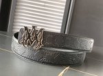 Amiri 新款全新工艺、原版走线3.8Cm双面腰带法国原厂小牛皮，A级钢扣 品质毋庸置疑 没有更好 只有最好,升级版