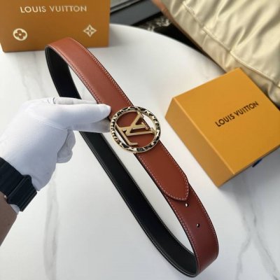 L0Uis Vuitt0N 今季新品 男士原單腰帶 寬度35毫米 雙面頭層小牛皮車雙線工藝 搭配新款316精鋼五金 雙面可用 適合沈穩低調的男神使用