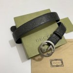 特 Gucci.古驰 全套包装 3.8Cm进口小牛皮压花, 专柜正品1:1完美复刻. 原版牛皮底, 采用热压印技术的Gucci Signature皮革精制而成，