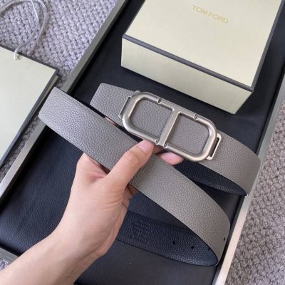 Tom Ford 汤姆福特。新品高端双面小牛皮，简约商务男士腰带，4.0Cm宽，双面使用，配原版包装