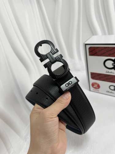 品名：菲拉格幕 原单 材质：原单牛皮腰带 百分百头层牛皮腰带保证真皮，24K纯钢扣，专柜原单品质、做工精细，时尚大牌，送人自用首选 包装： 请认准如图专柜包装赠