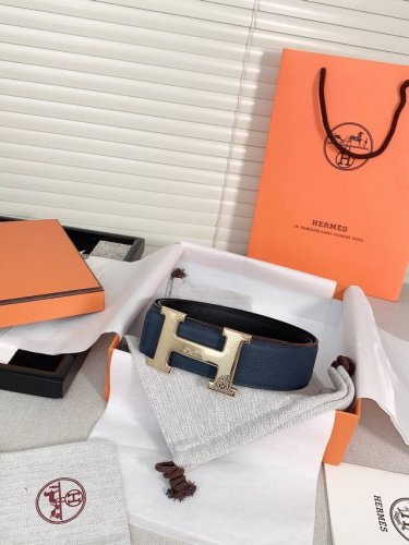 特 现货 ｜HermèS｜ 爱马仕38Mm 宽皮带 双拼色 精品扣