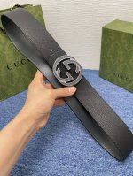 Gucci经典原单品质，双面荔枝纹，搭配原单精品挂扣，精工制作，细节看图，实物拍摄，高端奢华，宽度3.8Cm
