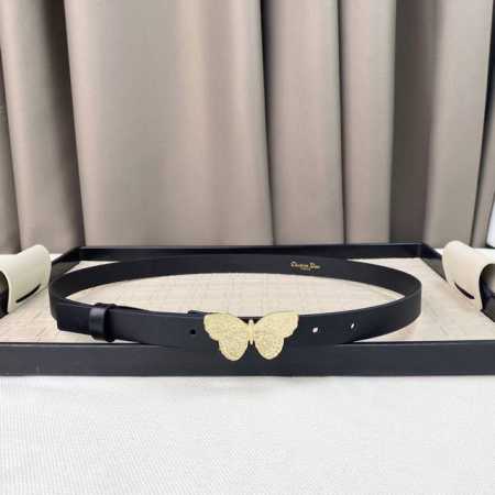 Dior 24早春新款 C D搭扣黄铜小牛皮腰带 经典永存 2.0Cm - 点击图像关闭