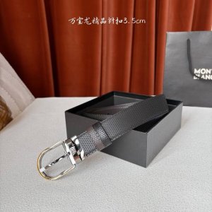 品牌： 万宝龙 Montblanc家持续其一贯的高雅，绅士，精致的风格，进口小牛皮。手感细腻柔软。纯铜精品，男士必备！宽度：3.5Cm DDD