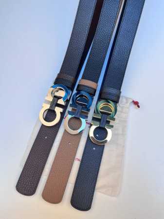 特 Ferragamo 菲拉格慕 宽度:3.5Cm 带身双面进口小牛皮 支持芯片扫码 长度可自行裁剪 让你体验专柜般的感觉 经典款升级版更深层体验 360度无死 - 点击图像关闭
