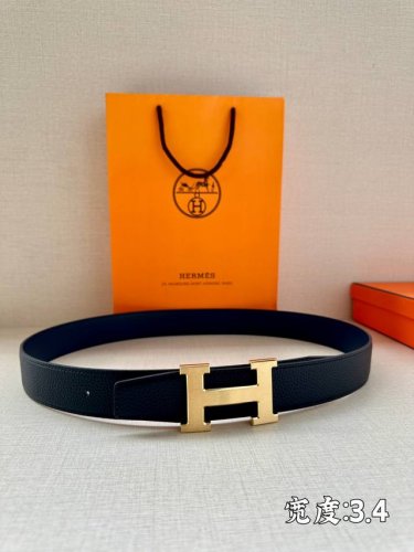 特P160 HermèS 爱马仕皮带 原单品质 单面荔枝纹 34Mm宽 双面可用 配官网H拉丝扣