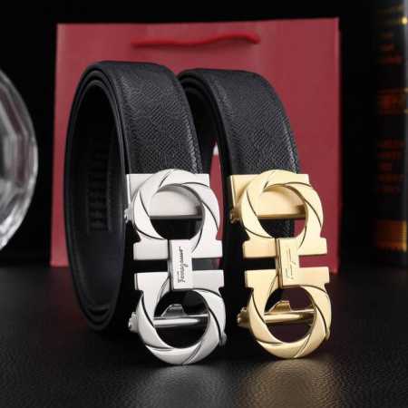 菲拉格慕自动秘原单高端品质专柜官网同步宽度3.5自动精美扣头意大利进口头层小牛皮原版花纹纹理消晰真实感超强打造全新的视觉3D郊果高档客户入手送礼自用佳品 长度 - 点击图像关闭