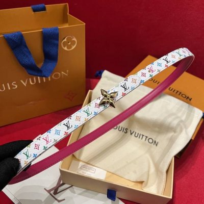 L V 村上隆联名腰带 女士款 宽1.5Cm代购版本