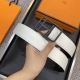 爱马仕 Hermēs Box/Togo小牛皮双面腰带，镀钯腰带扣。38毫米
