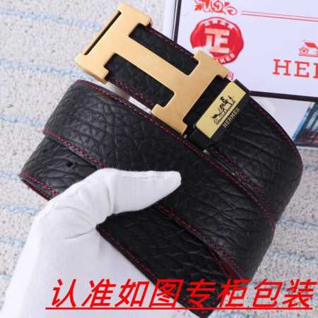 品名：爱马仕...腰带原单 皮带 材料：百分百头层牛皮，保证真皮。24K纯钢扣双面可用专柜同等质量， 送人自用首选 包装： 请认准如图专柜包装，赠送打孔器，银联 - 点击图像关闭