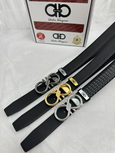 品名：菲拉格幕 原单 材质：原单牛皮腰带 百分百头层牛皮腰带保证真皮，24K纯钢扣，专柜原单品质、做工精细，时尚大牌，送人自用首选 包装： 请认准如图专柜包装赠