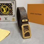 品名：Lv..路易..威登原单 材质：原单牛皮腰带 百分百头层牛皮腰带保证真皮，24K纯钢扣，专柜原单品质、做工精细，时尚大牌，送人自用首选 包装： 请认准如图