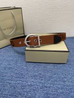 特 Tom Ford 汤姆福特。新品高端帆布搭配小牛皮，简约商务男士腰带，4.0Cm宽，配原版包